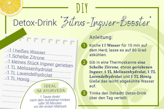 Detox Drink: Zitrus Ingwer