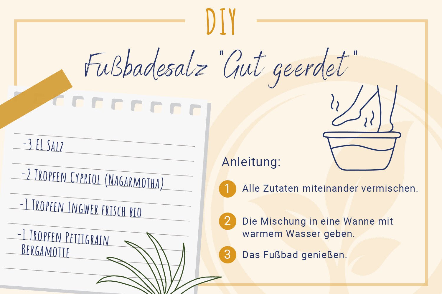 Fußbadesalz