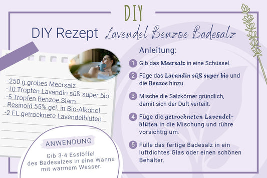 Lavendel Benzoe Badesalz