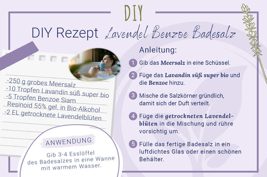 Lavendel Benzoe Badesalz