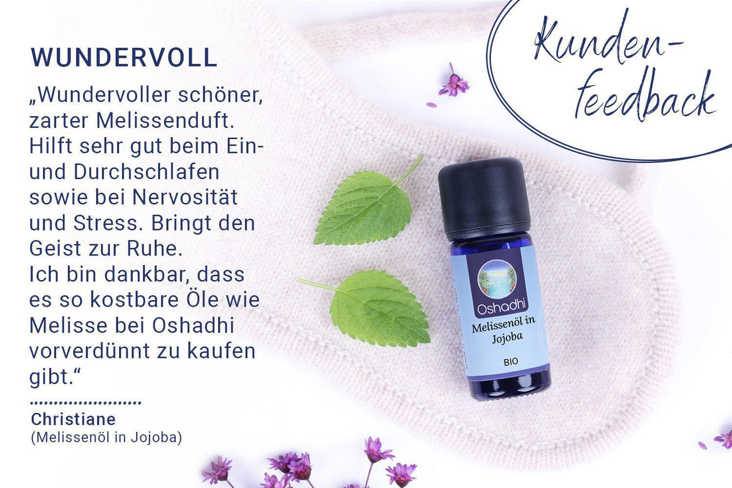 Melissenöl in Jojoba Bio