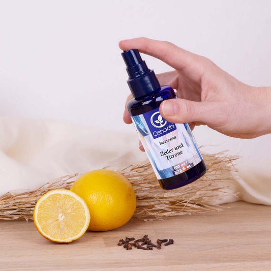 Raumspray Zeder und Zitrone