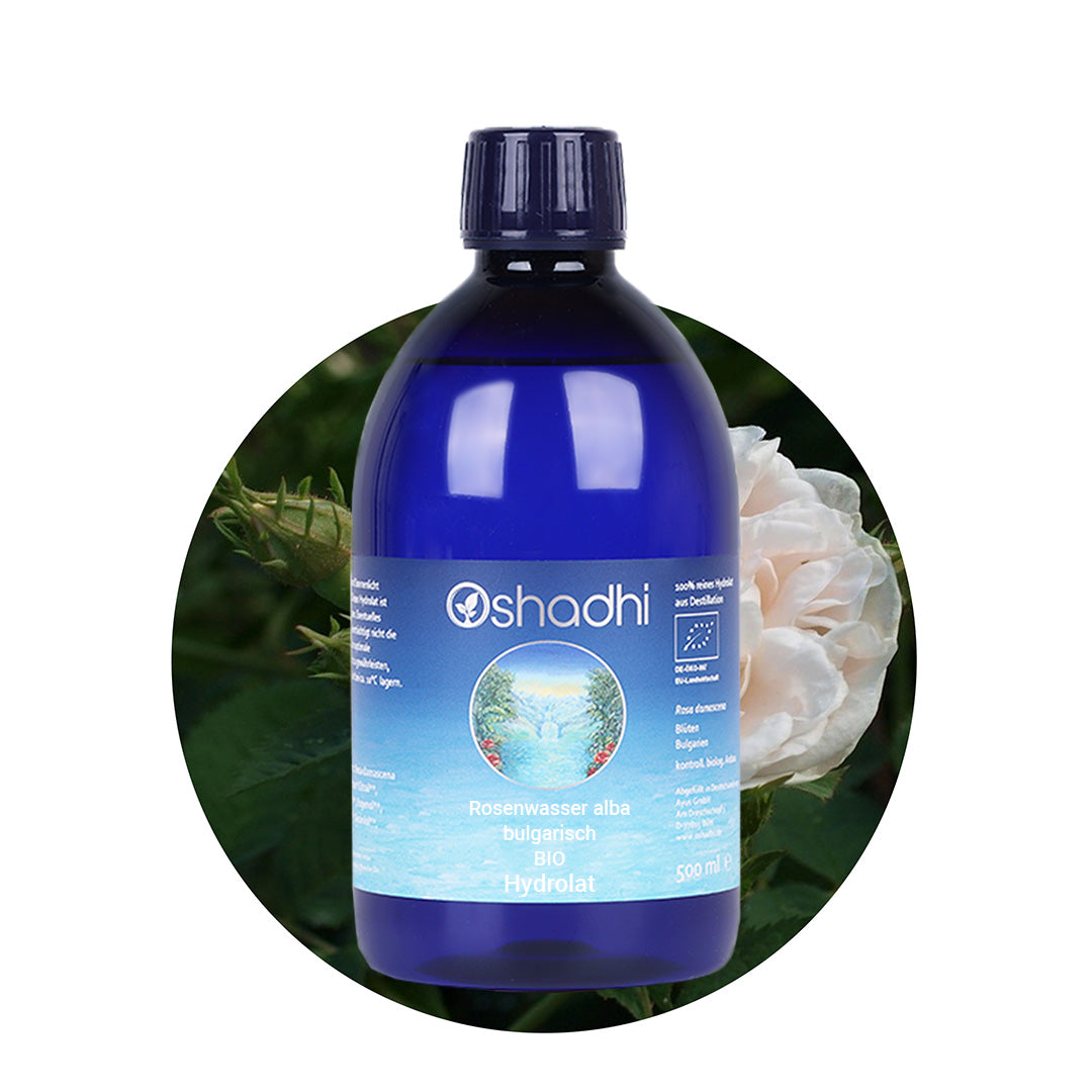 Rosenwasser, rosa alba (weiße Rose), bulgarisch EU-bio