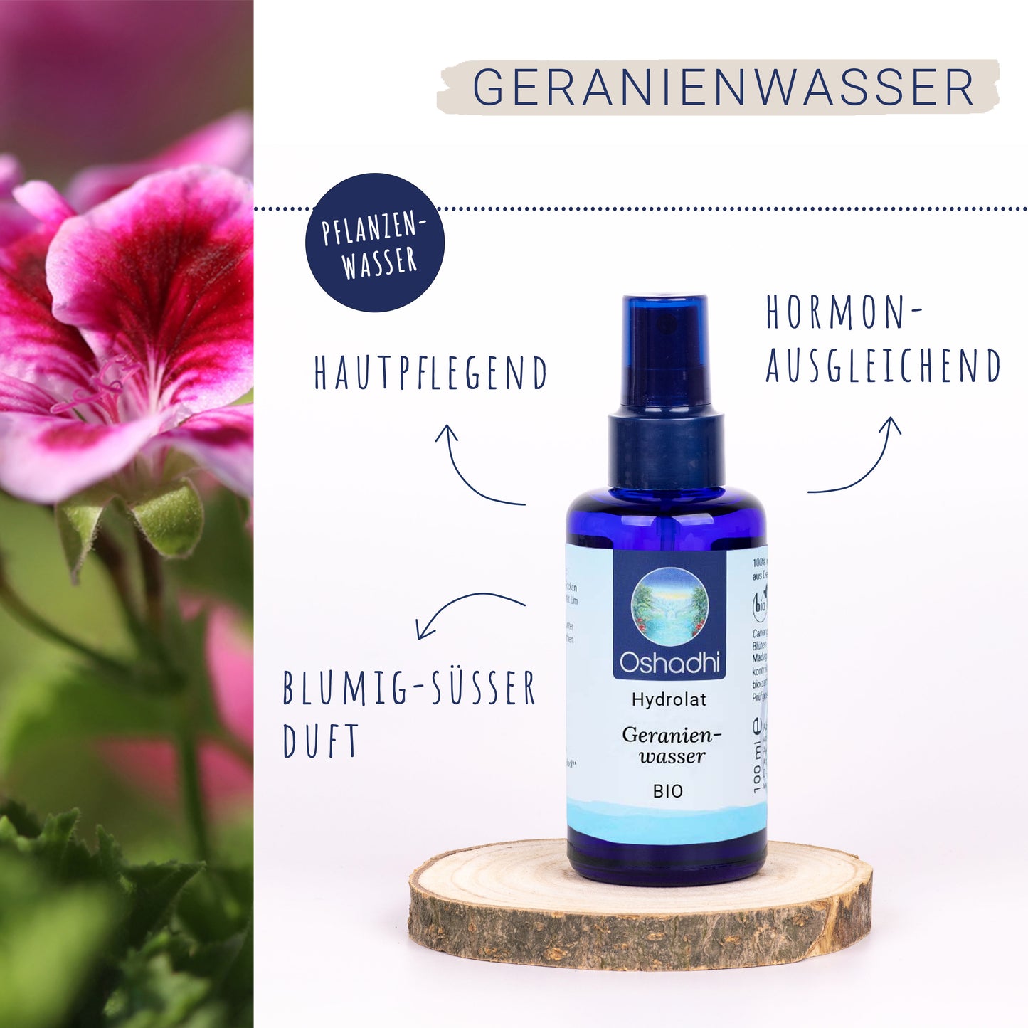Geranienwasser bio
