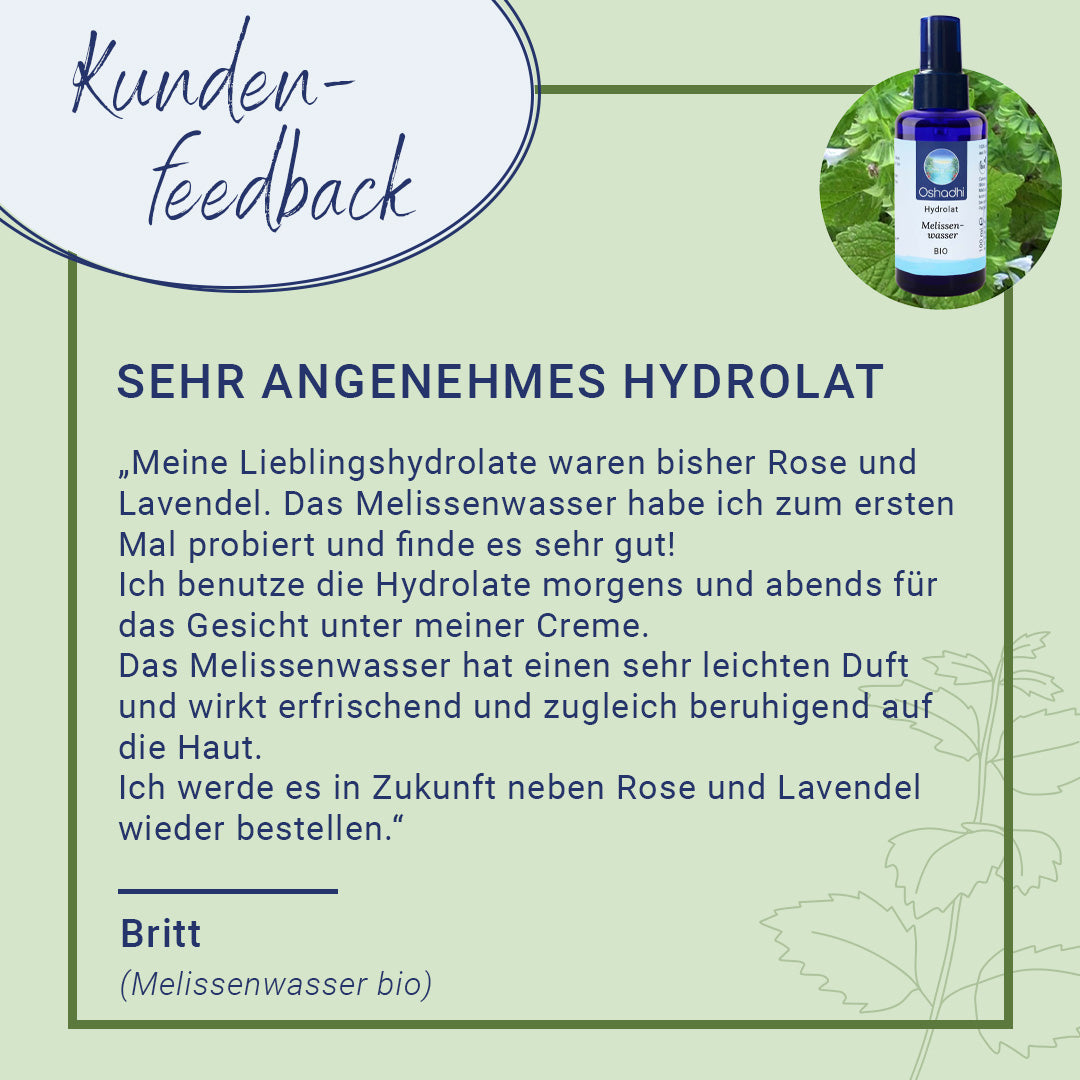 Melissenwasser EU-bio