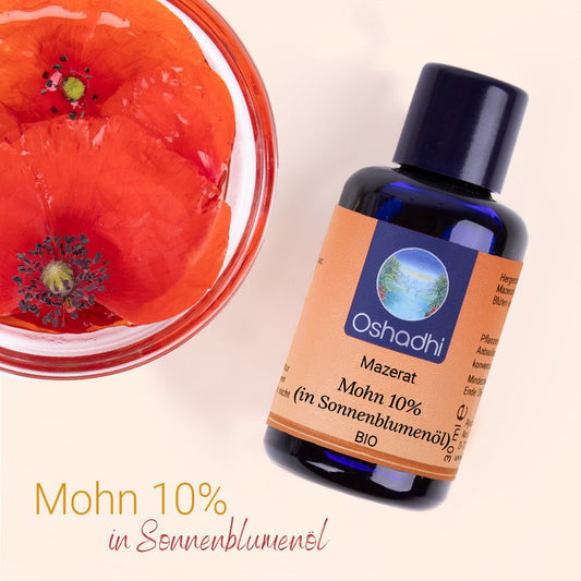 Mohn 10% (in Sonnenblumenöl) EU-bio