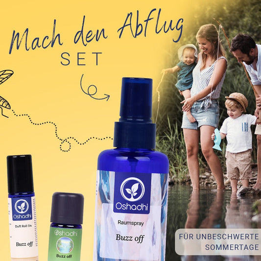 Familie am See und Roll-On, Raumspray, Duftmischung mit einer Synergie