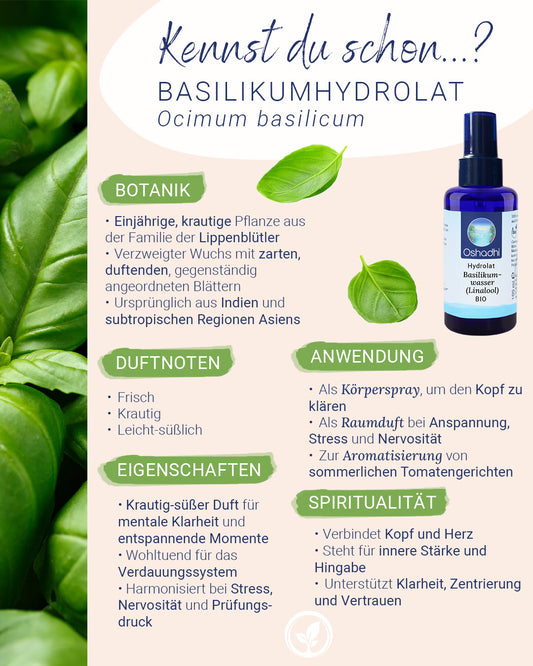 Basilikumwasser (Linalool) bio