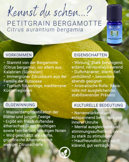 Petitgrainöl Bergamotte