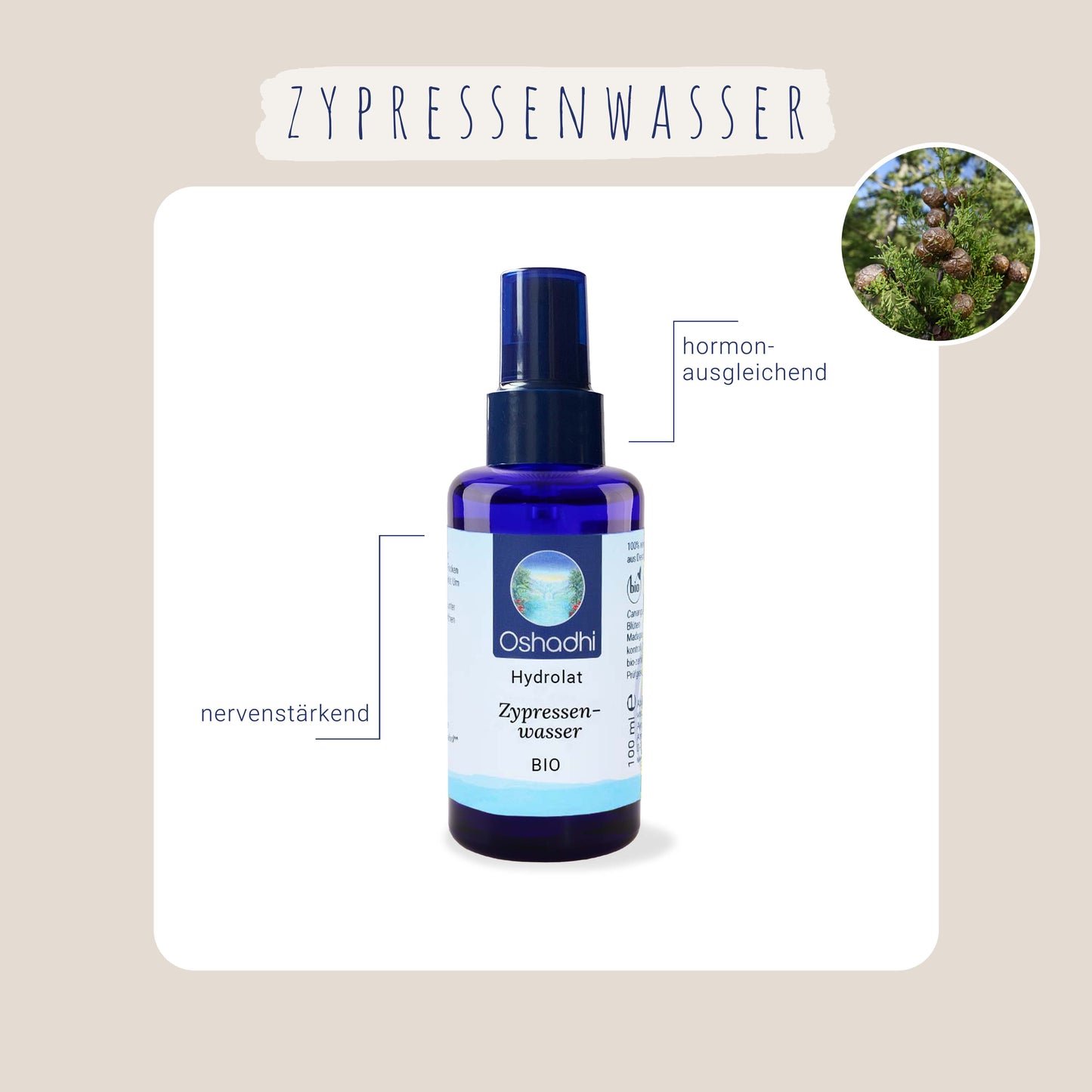 Zypressenwasser bio