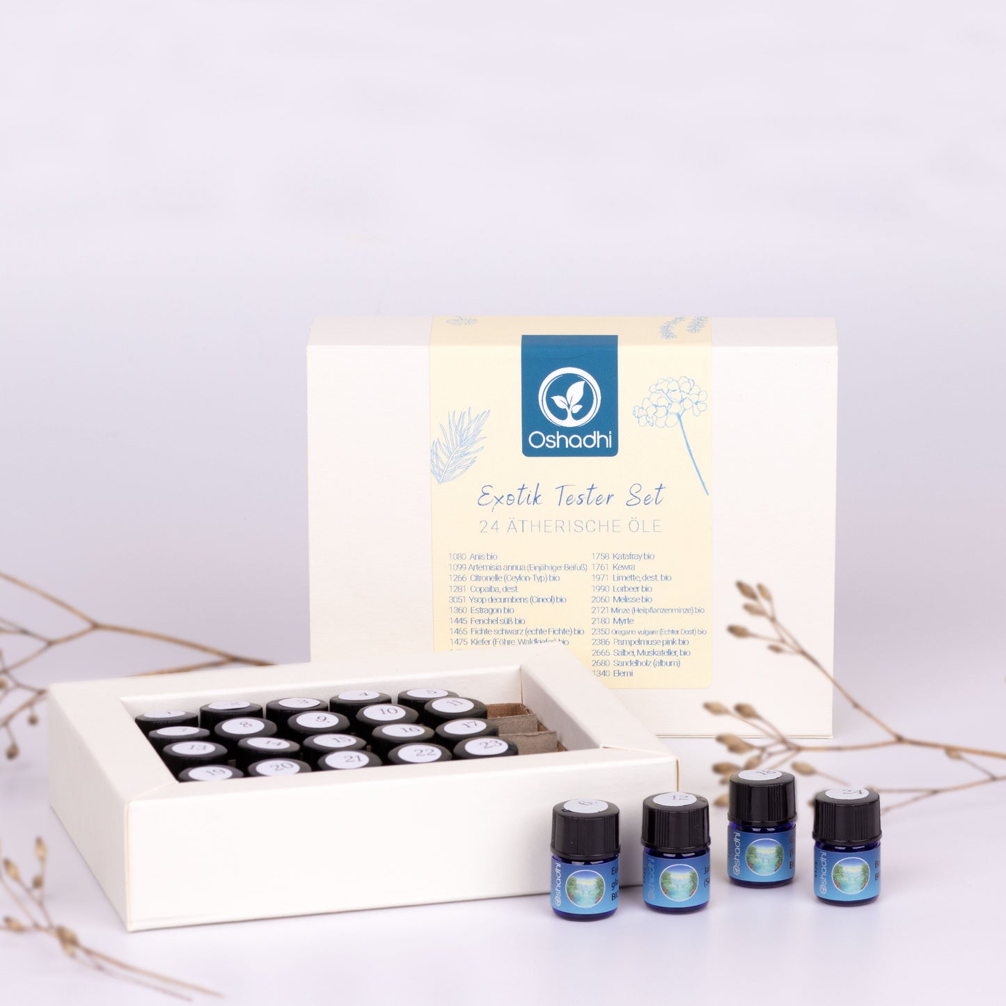 Exotik Testerset Mini mit 24 ätherischen Ölen