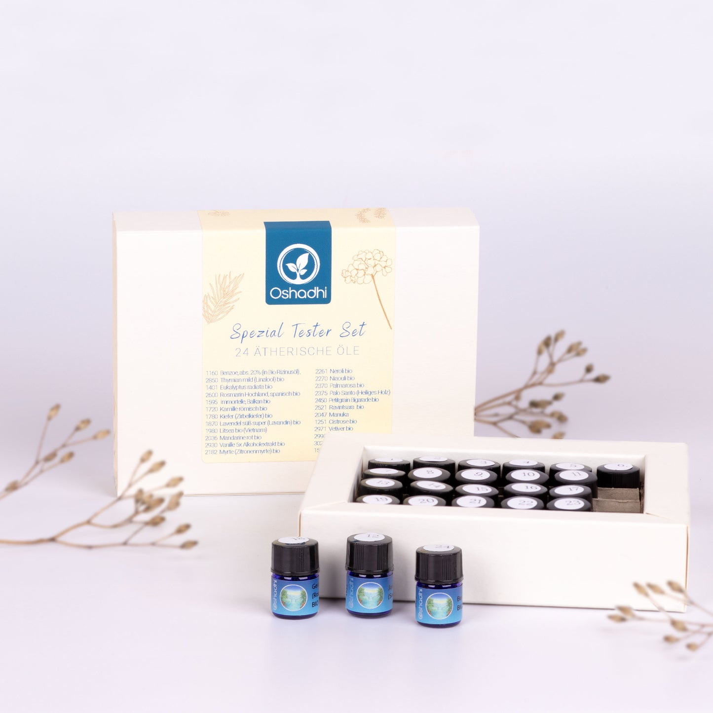 Spezial Testerset Mini mit 24 ätherischen Ölen