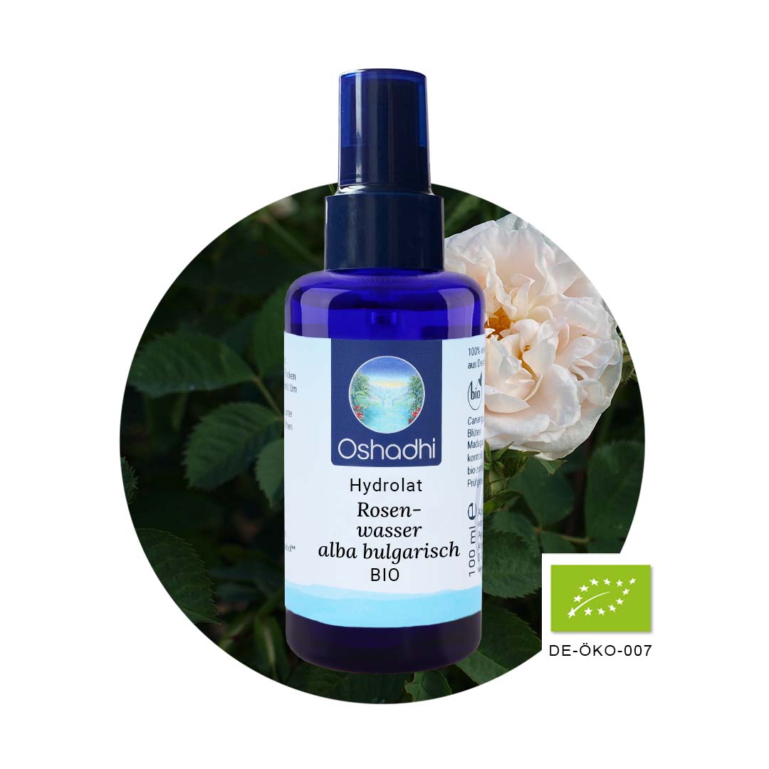 Rosenwasser, rosa alba (weiße Rose), bulgarisch EU-bio