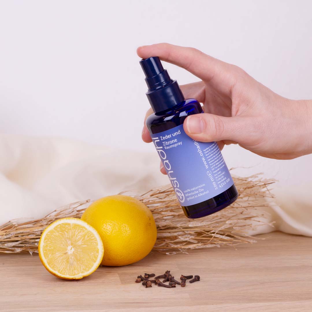 Raumspray Zeder und Zitrone