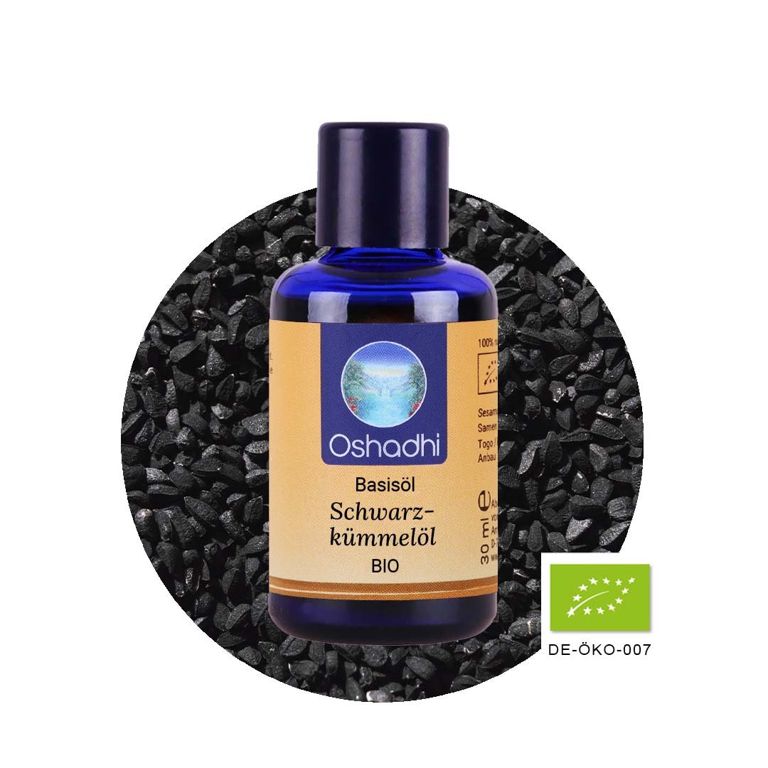 Schwarzkümmelöl bio -100% naturreines Basisöl – Oshadhi