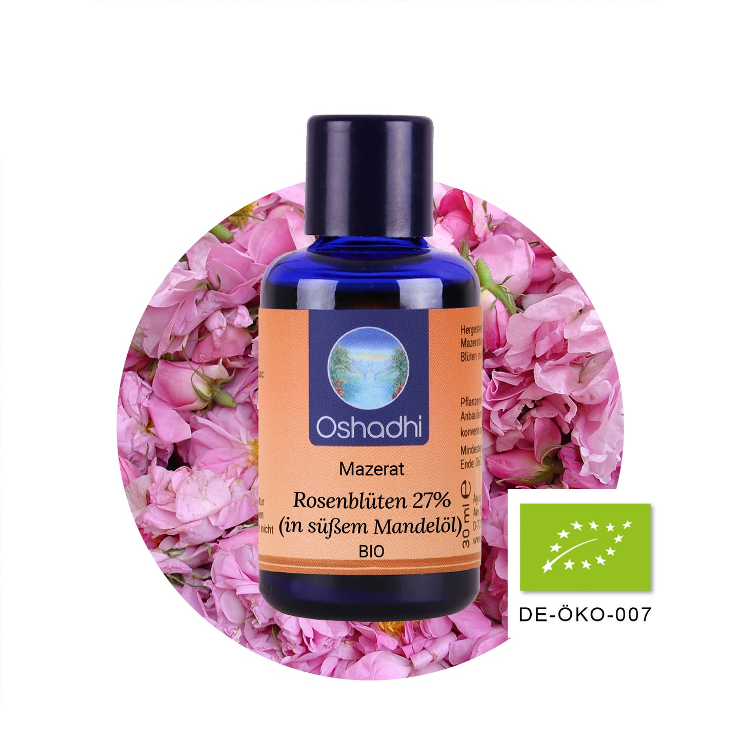 Rosenblüten 27% (in süßem Mandelöl) EU-bio
