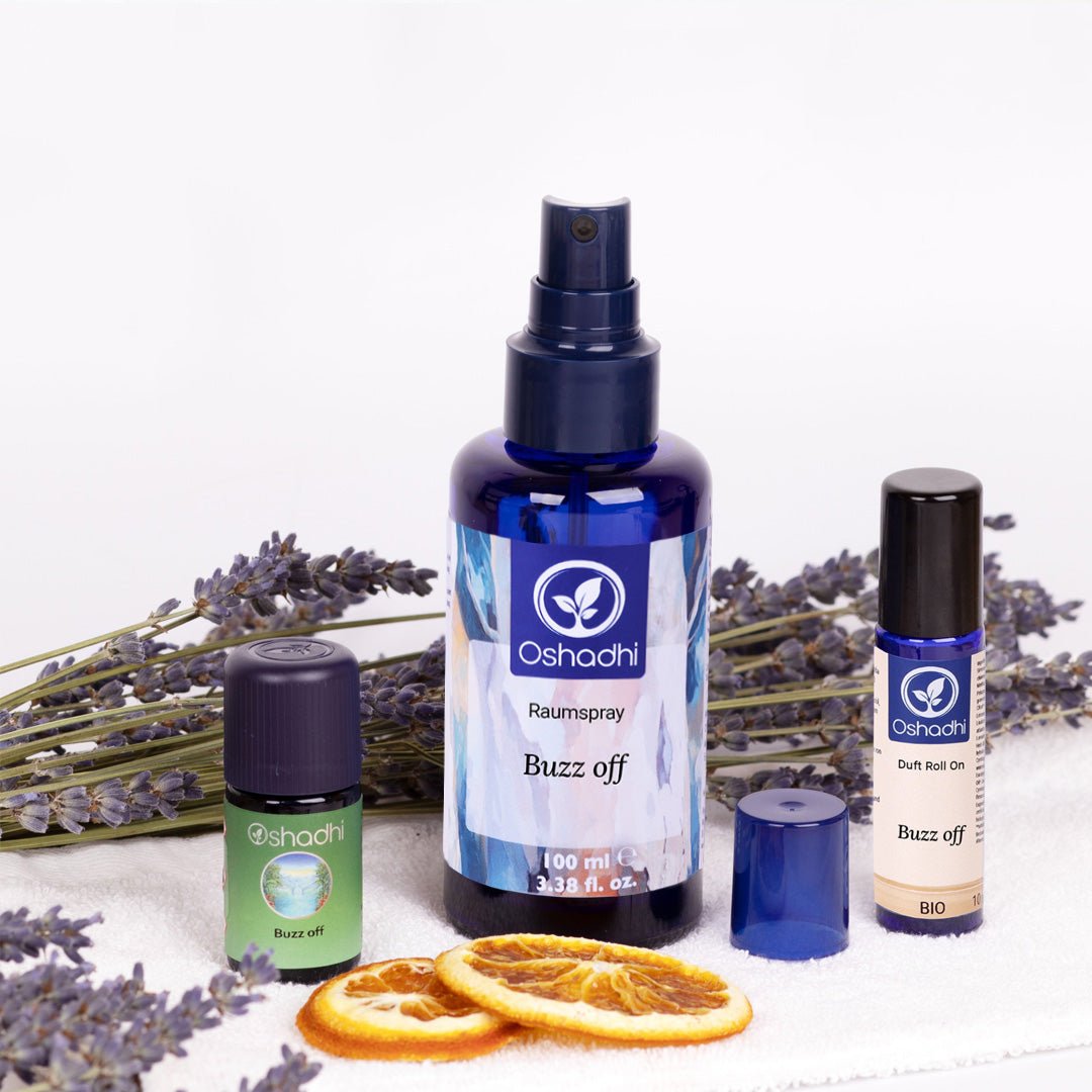 Set mit Duftmischung, Raumspray und Roll-On