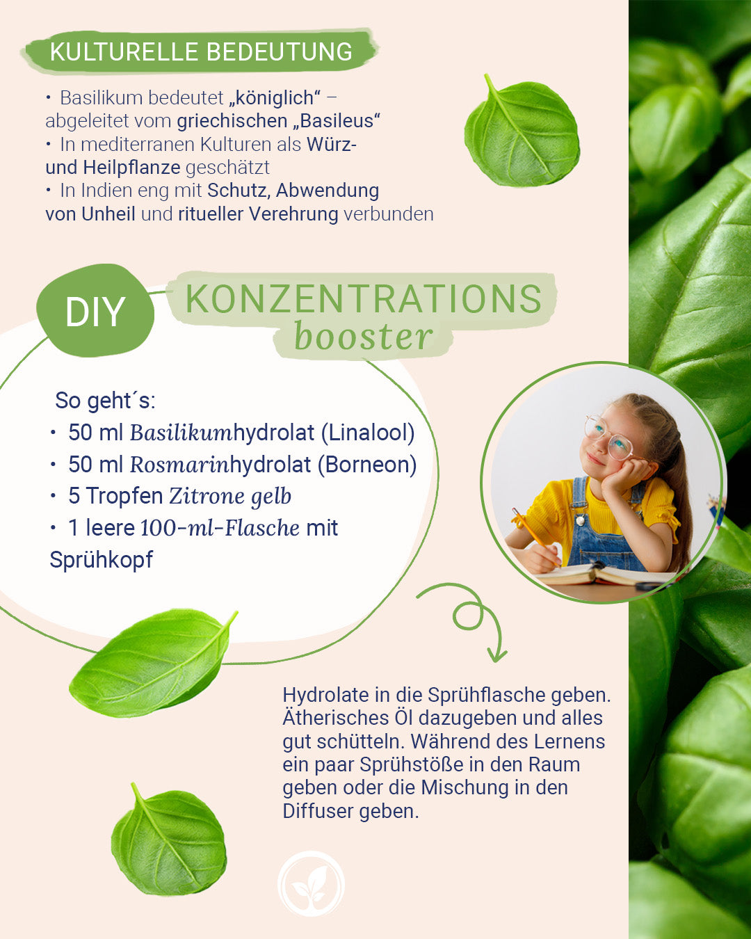 Basilikumwasser (Linalool) bio